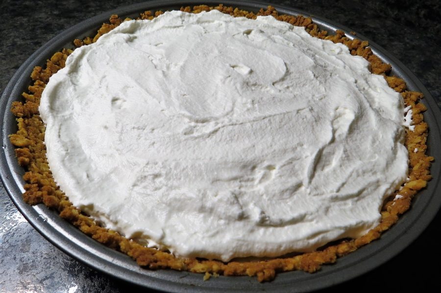 Topped with whipped cream North Carolina Lemon Pie Topped with whipped cream North Carolina Lemon Pie