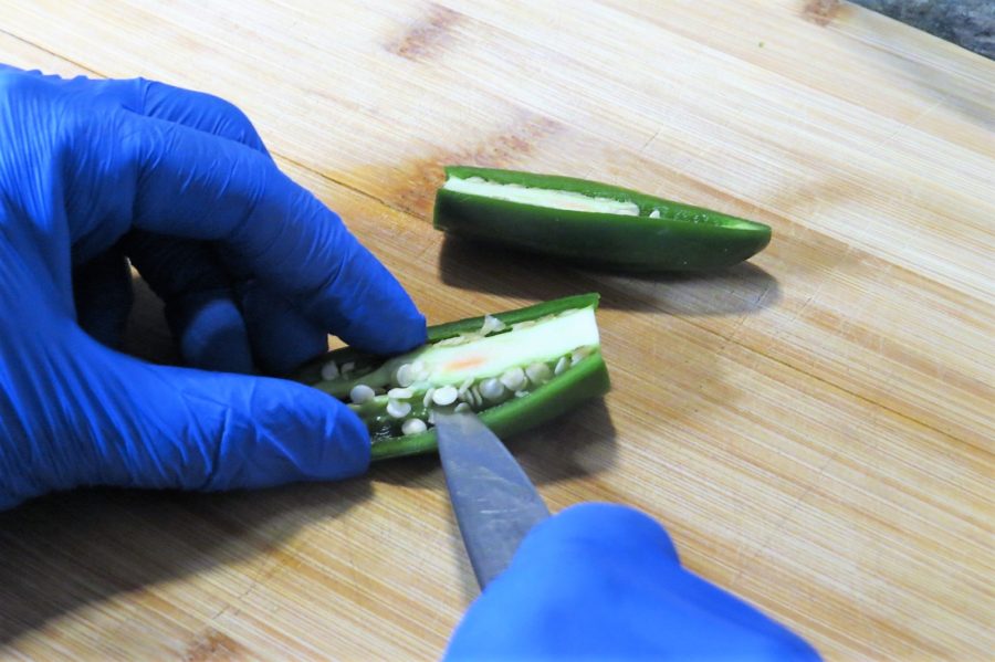 Coring jalapenos Sweet Pickled Peppers Coring jalapenos Sweet Pickled Peppers