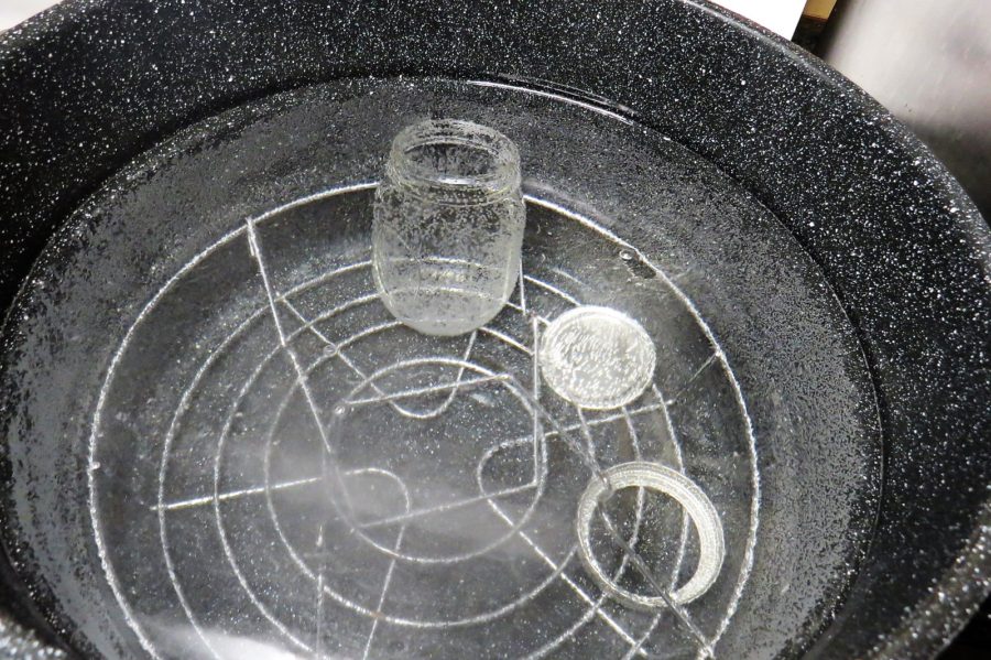 Sanitizing jars Sweet Pickled Peppers Sanitizing jars Sweet Pickled Peppers