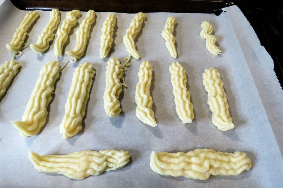 Piped churros Piped churros