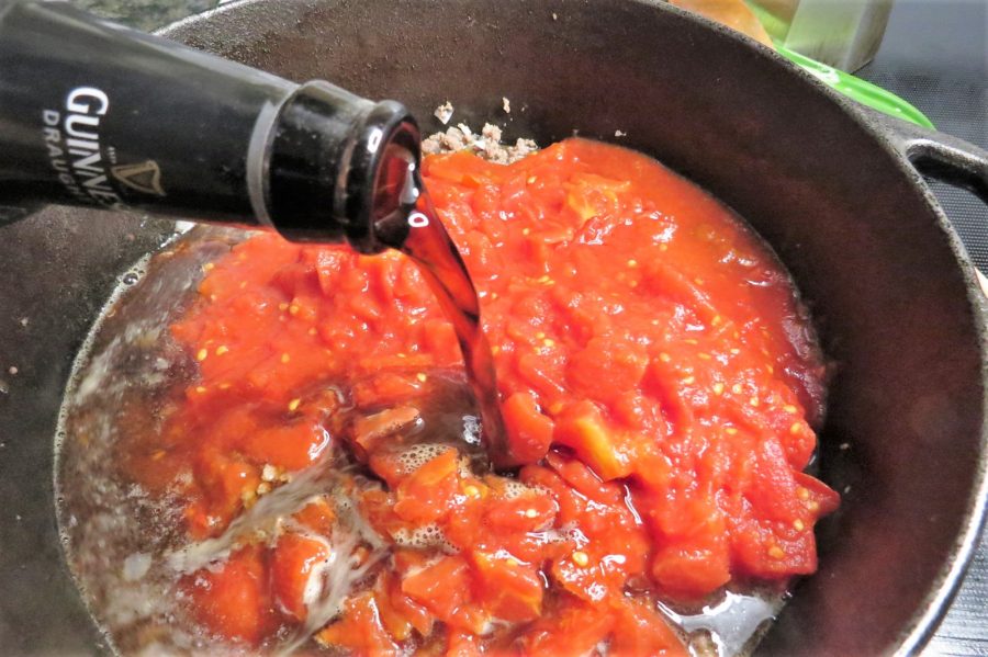 Adding Guinness Beef and Black Bean Chili Adding Guinness Beef and Black Bean Chili