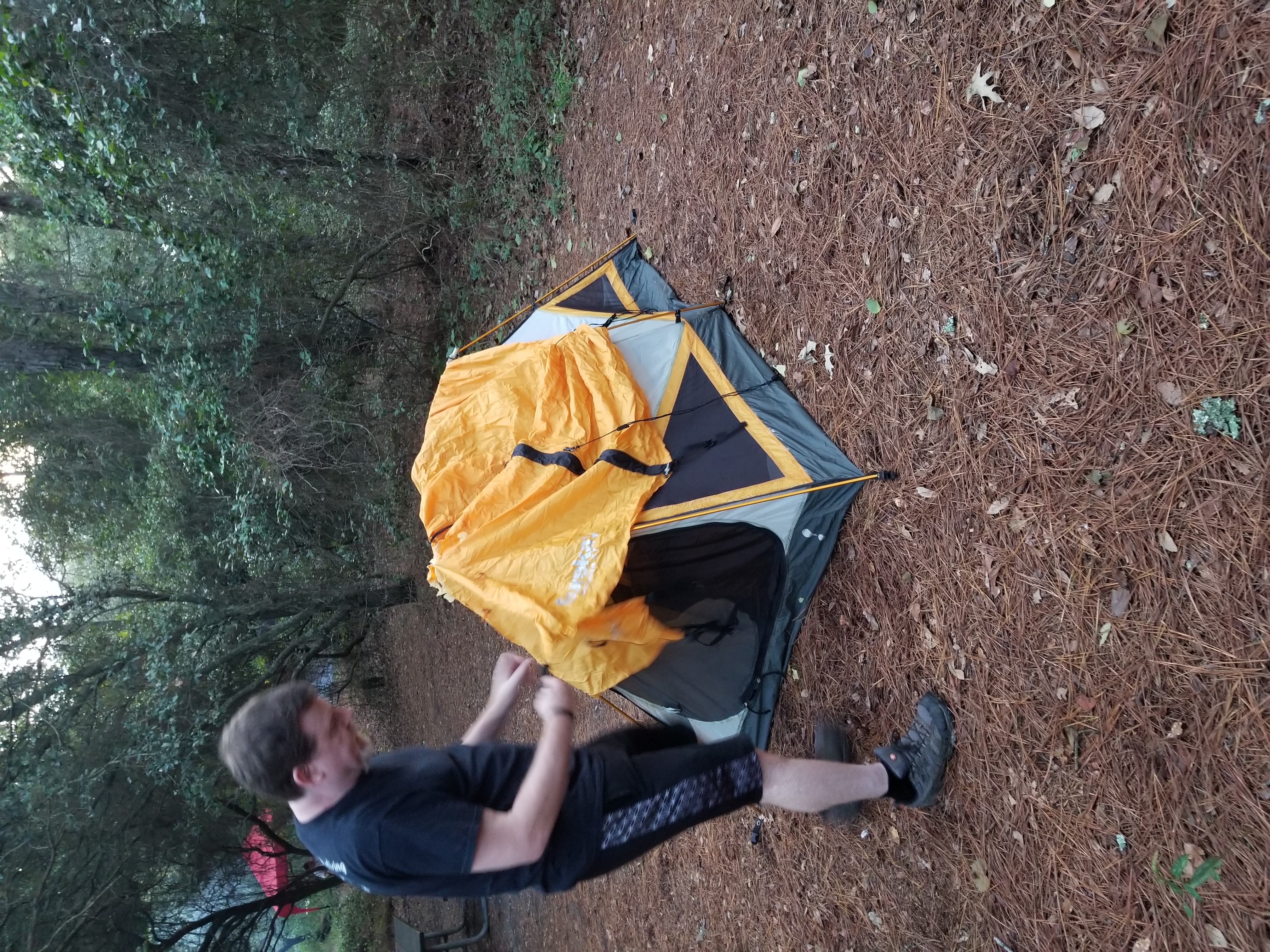 Setting up camp First Landing State Park Virginia Beach Virginia Setting up camp First Landing State Park Virginia Beach Virginia