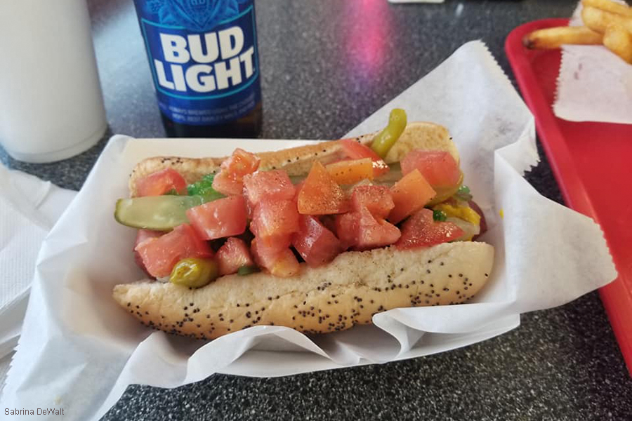 Classic Grilled Chicago Hot Dog - Adventures of Mel